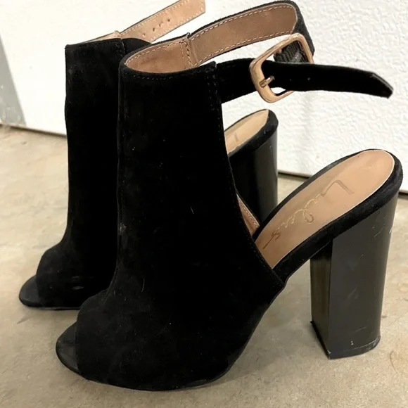Lulus Black Suede Heels - Picture 7 of 7